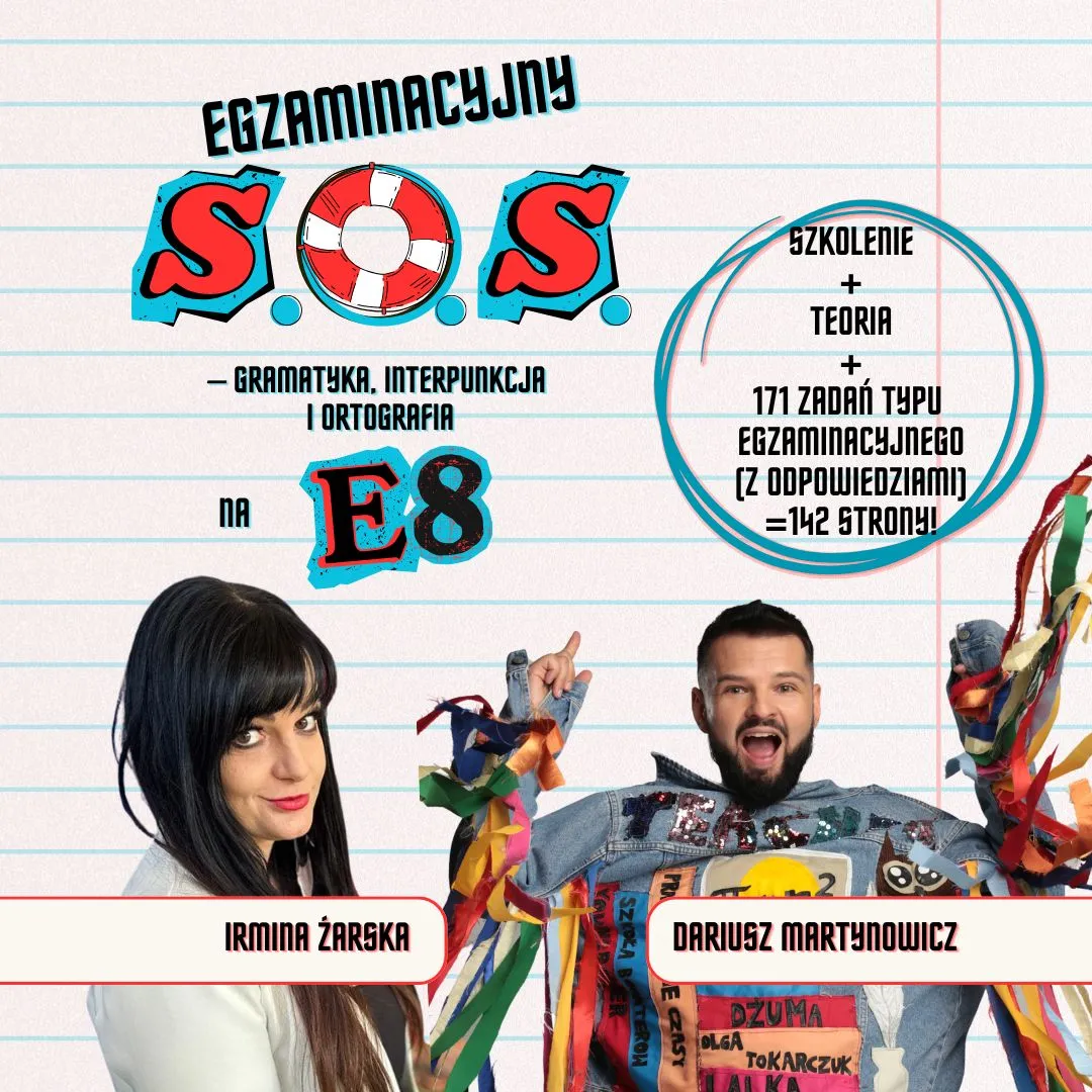 Szkolenie: Egzaminacyjny SOS - gramatyka, interpunkcja i ortografia + e-book